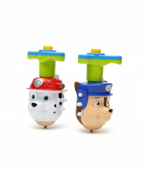 Paw Patrol Marshall & Chase Character Spinning Tops 1-Pack