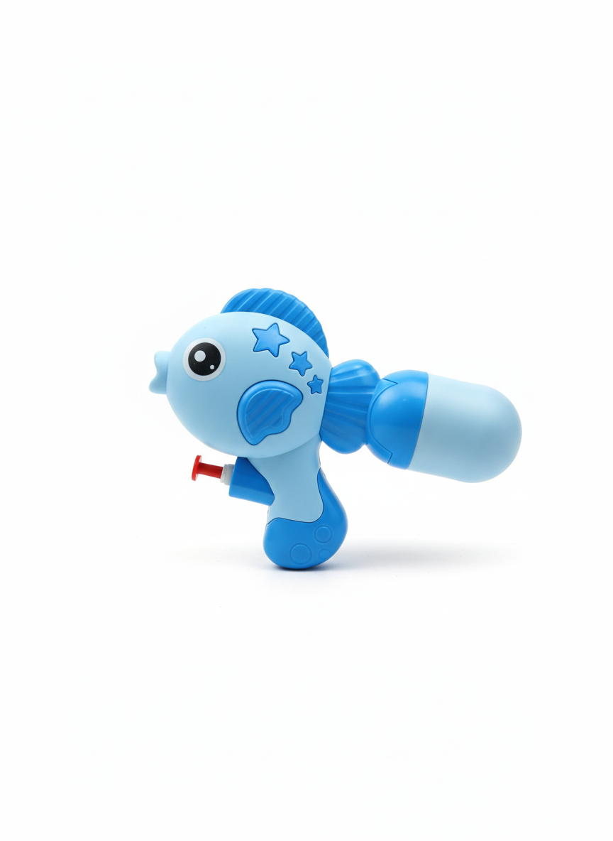 Blue Fish Shaped Water Blaster Toy