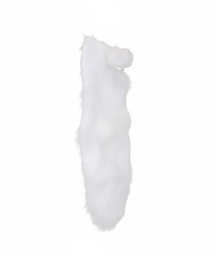 Deluxe White Faux Fur Costume Beard