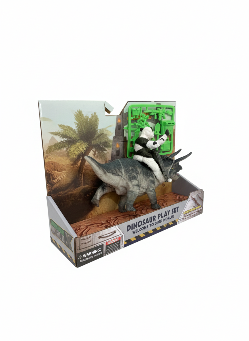 Dinosaur X World Dinosaur Play Set Triceratops