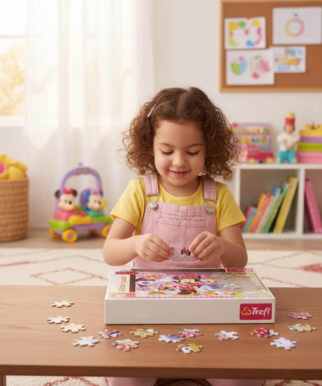 Glitter Puzzle Disney Minnie Mouse Trefl 100 PCS