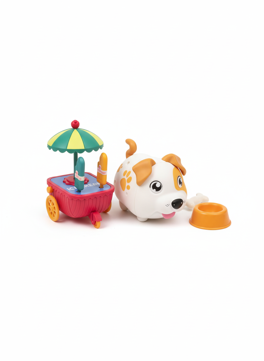 Sound Activation Dog Doggy House Sweet Ice Cream Truck