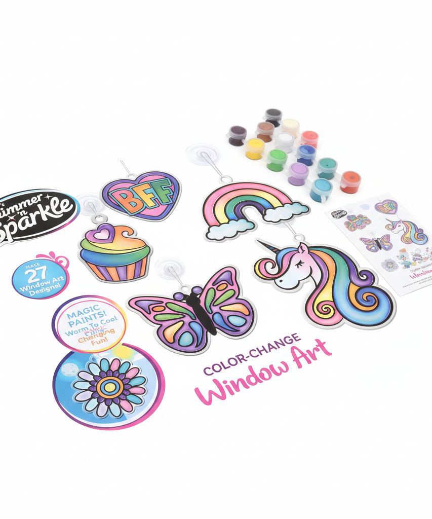 Cra-Z-Art Shimmer 'n Sparkle Color-Change Window Art