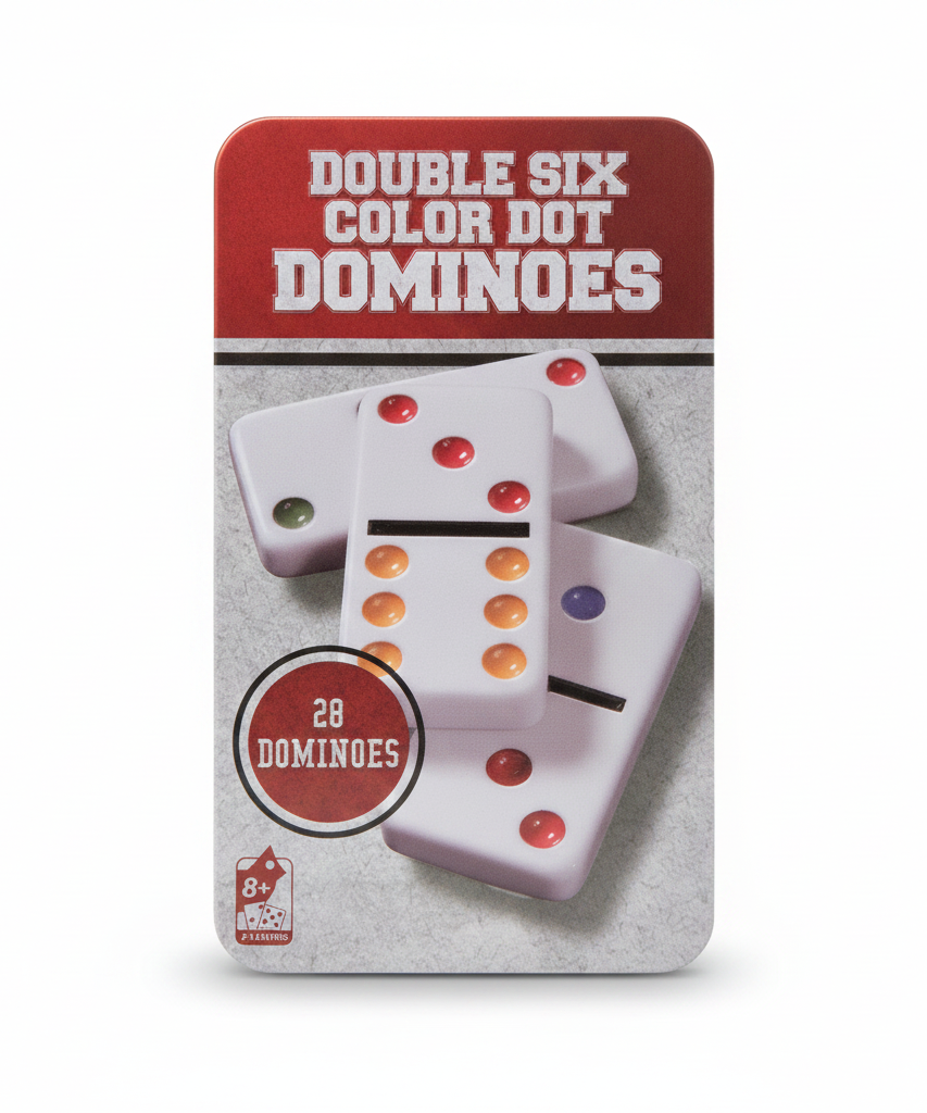 DOUBLE SIX COLOR DOT DOMINOES