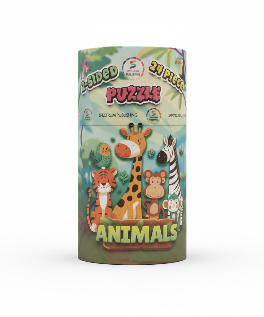 Spectrum Publishing 2-Sided Animals Puzzle