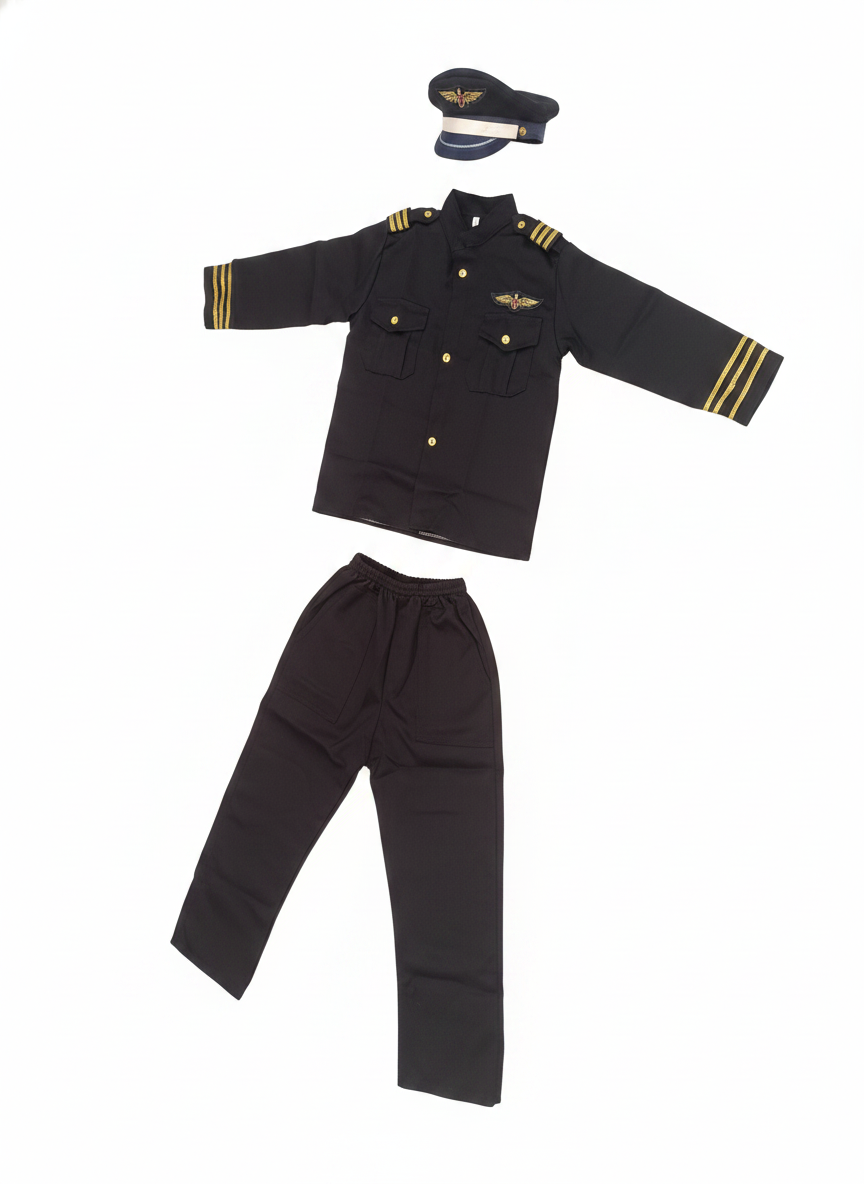 Flight Attendant Boy Costume