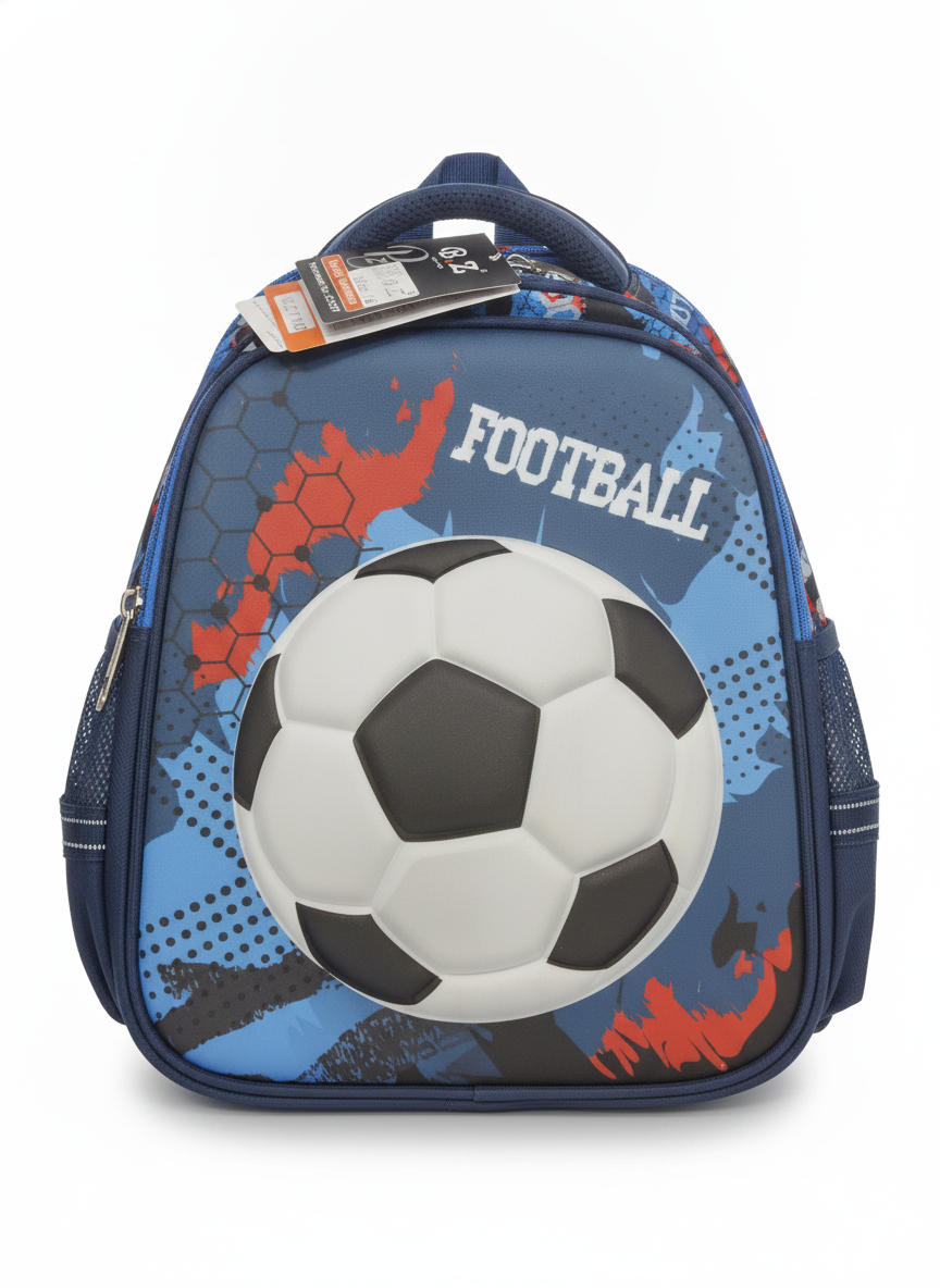 Football 3D Kids Backpack (Size 17)