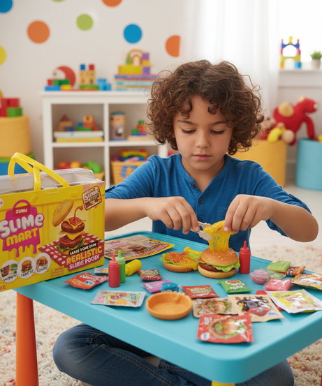 ZURU Slime Mart Realistic Slime Food Burger Kit