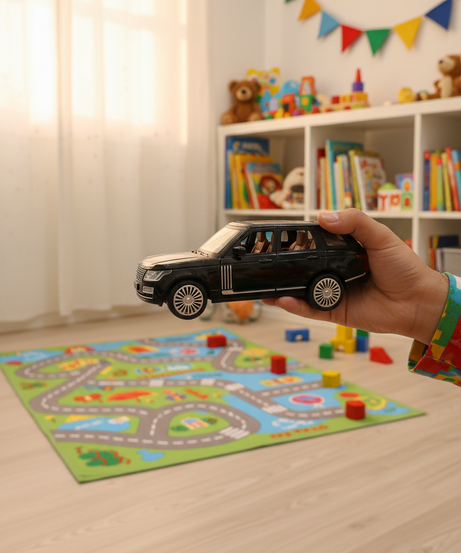 Black Range Rover Die-Cast Toy Car