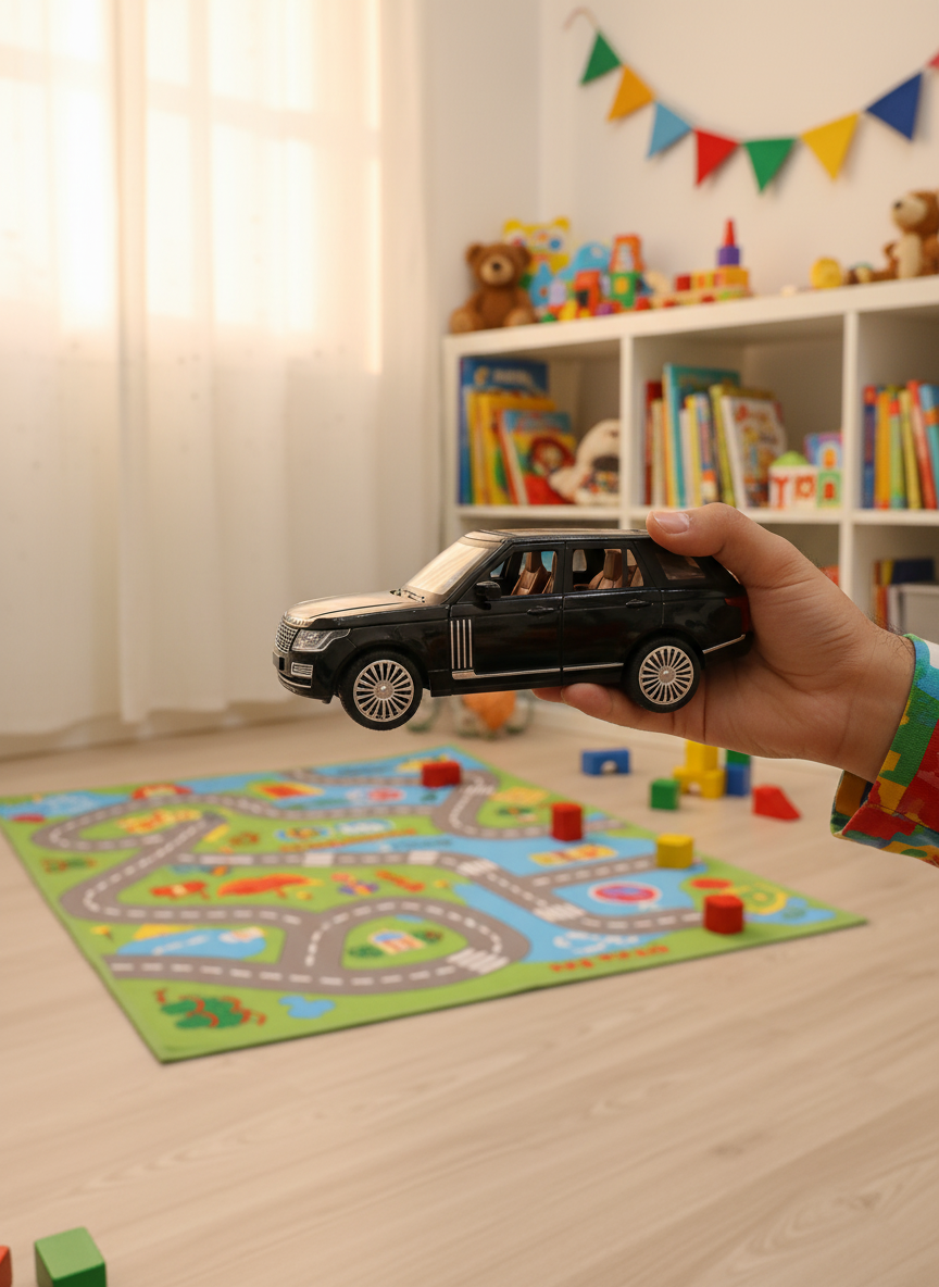 Black Range Rover Die-Cast Toy Car
