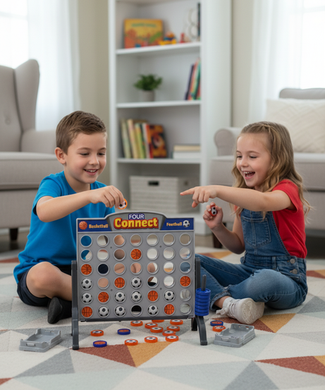 Basketball Football Connect 4 Game