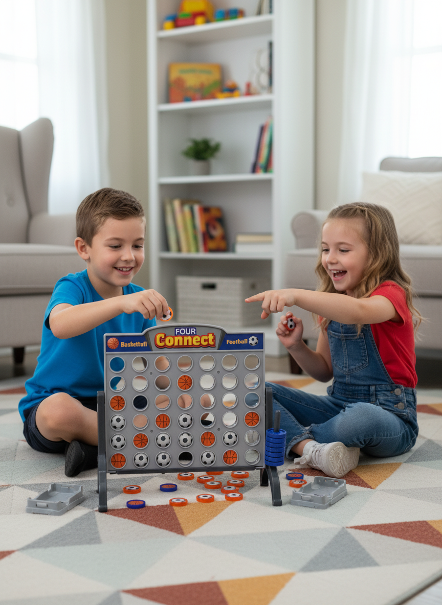 Basketball Football Connect 4 Game