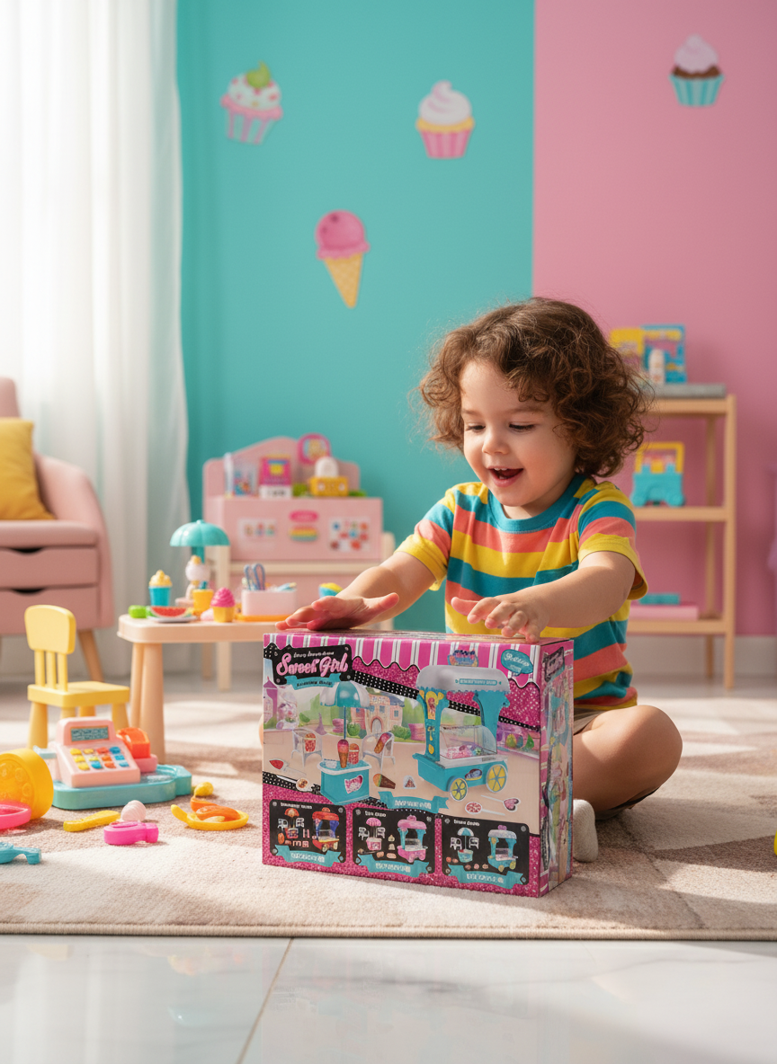 Sweet Girl Funny Dessert Shop Play Set
