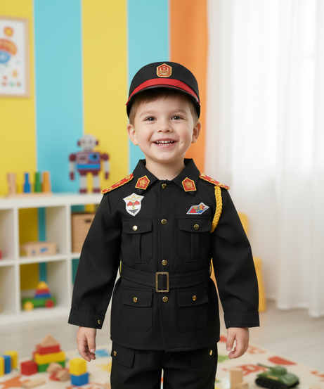 Kids' Deluxe Officer Uniform Costume Set