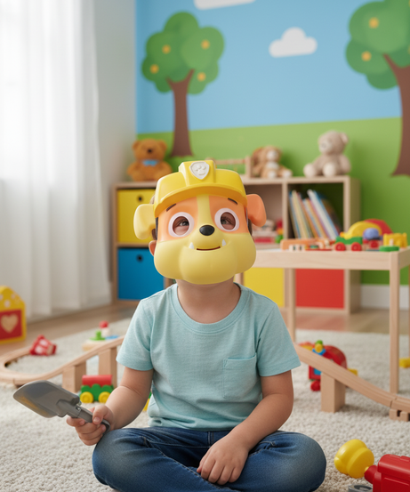 Paw Patrol Rubble Character Mask