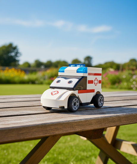 Sluban Power Bricks M38-B1072H Ambulance Building Set