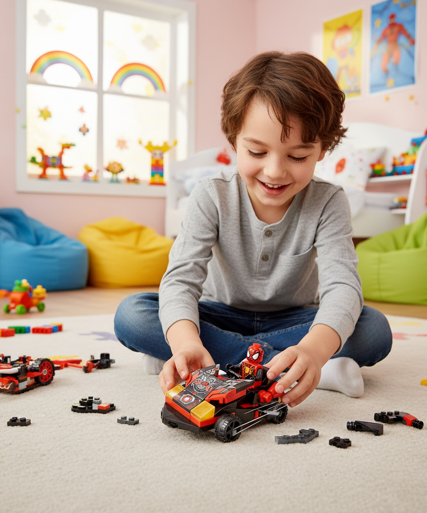 OBM Spider-Man Spider Sense 4-in-1 Spider Pursuit Chariot Building Set
