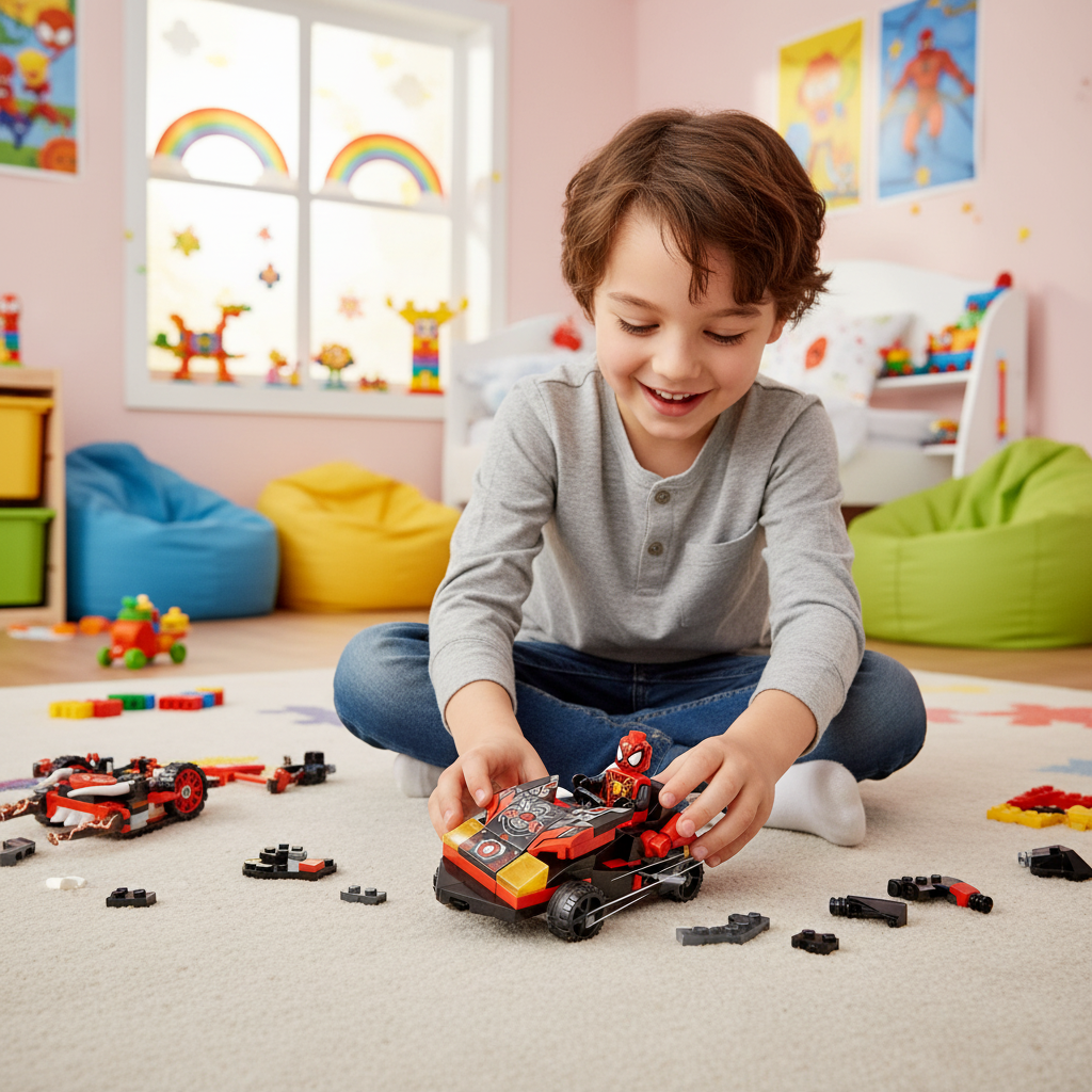 OBM Spider-Man Spider Sense 4-in-1 Spider Pursuit Chariot Building Set