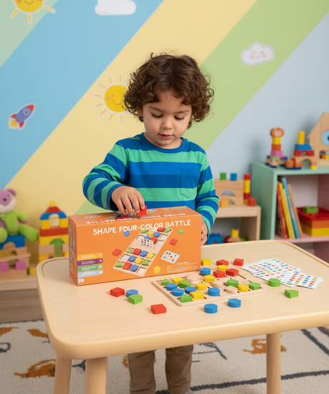 Shape Four-Color Battle Educational Toy