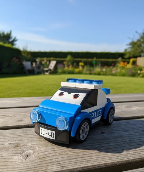 Sluban Power Bricks Pull Back Police Car M38-B1072G