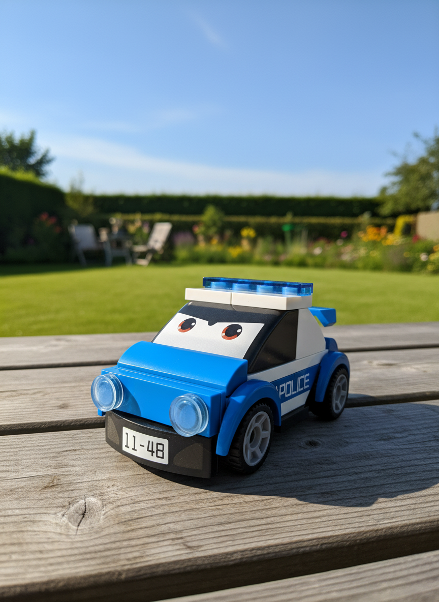 Sluban Power Bricks Pull Back Police Car M38-B1072G