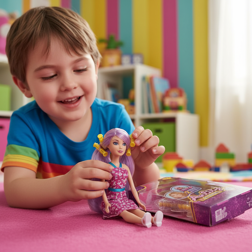 Anlity Collection Hair Art Series Doll with Hair Curlers