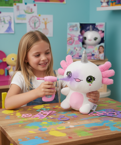 Air brush Plush Axolotl