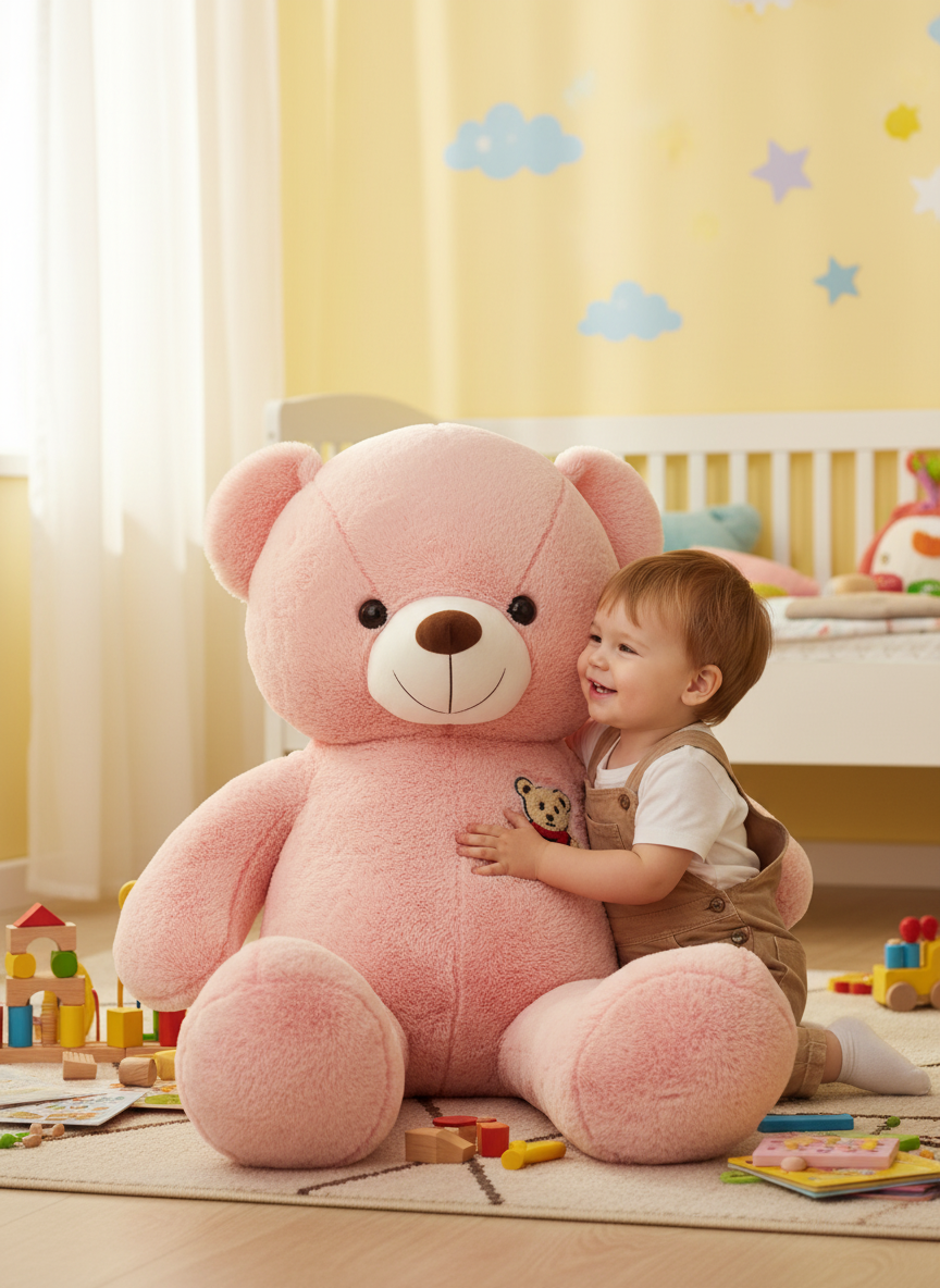 Pink Teddy Bear Soft Toy