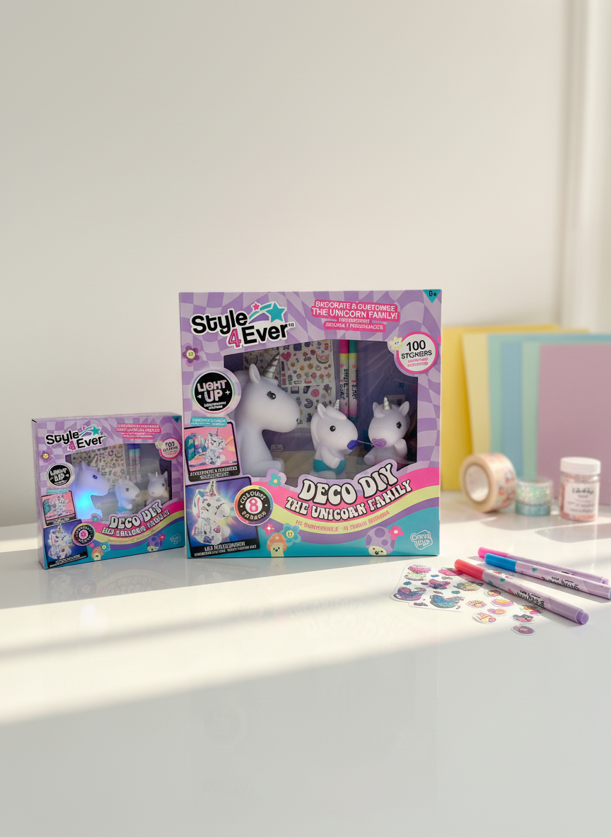 Style 4 Ever Deco Diy The Unicorn Family 100 Stickers