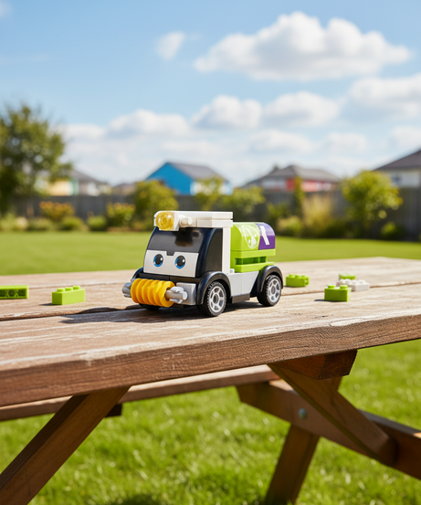 Sluban Power Bricks M38-B1072D Street Sweeper Truck