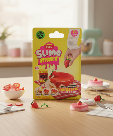 Zuru Slime Mart Small Shopping Bag Strawberry Cheesecake ,Bulk