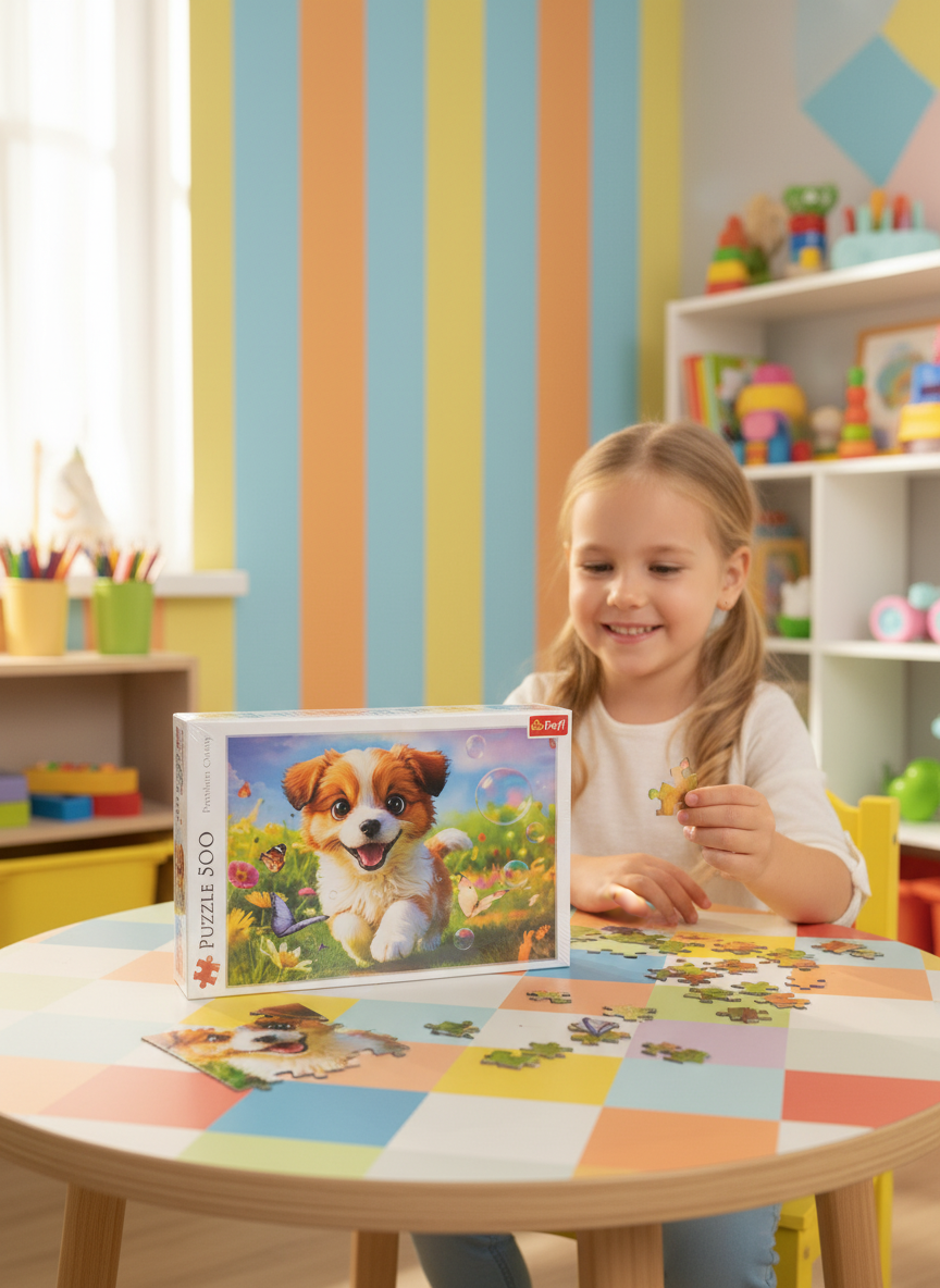Dog With Butterfly Premium Quality Trefl Puzzle