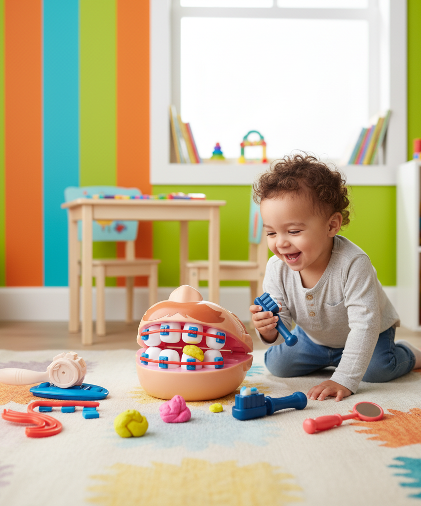 Magic Dough Happy Color Mud Dentist Set
