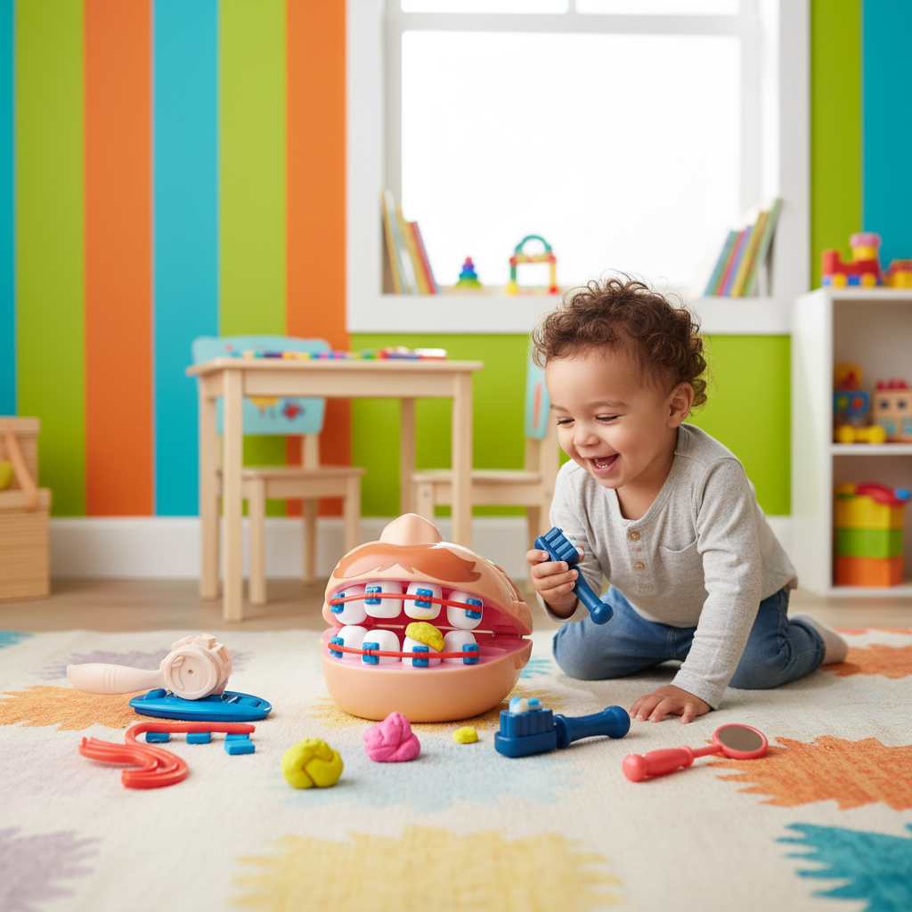 Magic Dough Happy Color Mud Dentist Set