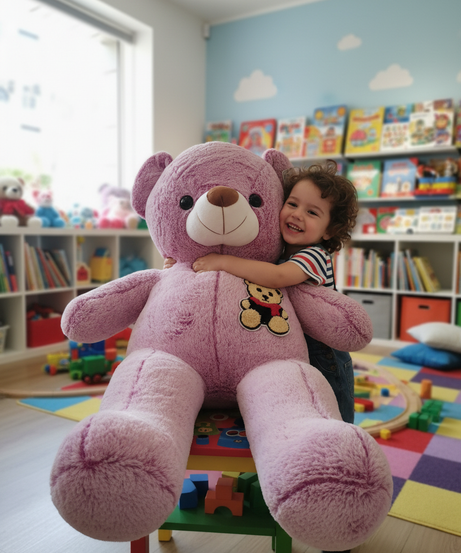 Purple Bear Soft Toy 80 CM