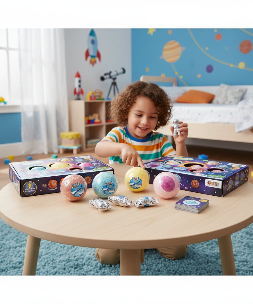 CRAZE iNKEE SPACE 5 Bath Bombs & 3 Surprise Figures Set
