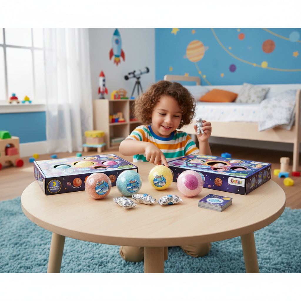 CRAZE iNKEE SPACE 5 Bath Bombs & 3 Surprise Figures Set