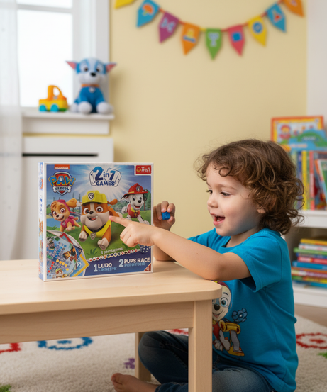Paw Patrol 2 In 1 Game ( Ludo + Pups Race)  Trefl Puzzle