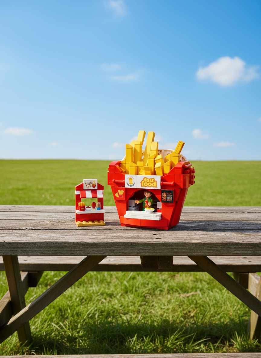 Sluban Food Court French Fries Building Set