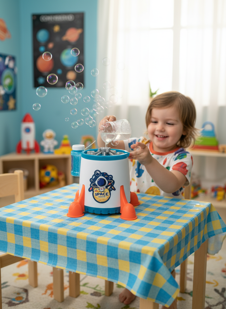 Space Bubble Bubble Machine Music Bubbles Electric