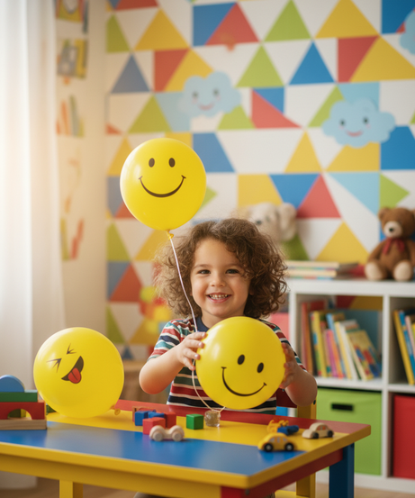 Assorted Emoji Face Balloons Party Pack