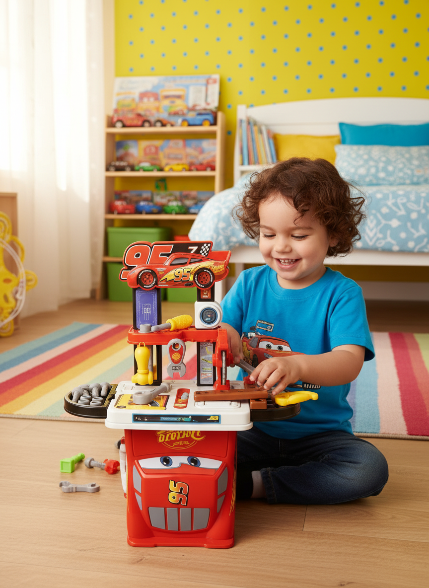 Disney Pixar Cars 3-in-1 Suitcase Construction Workshop