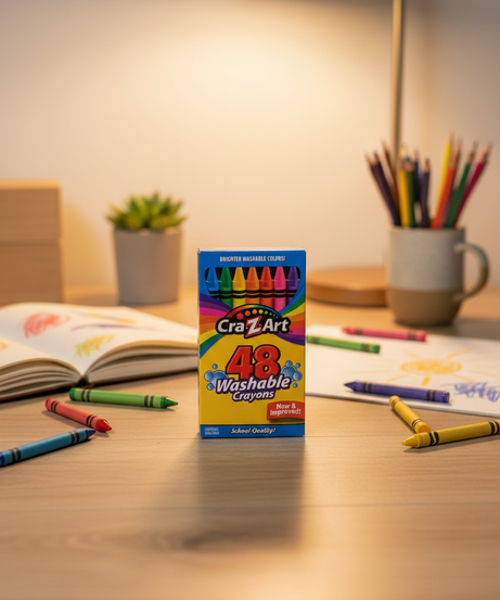 Brighter Washable Colors 48 Washable Crayons