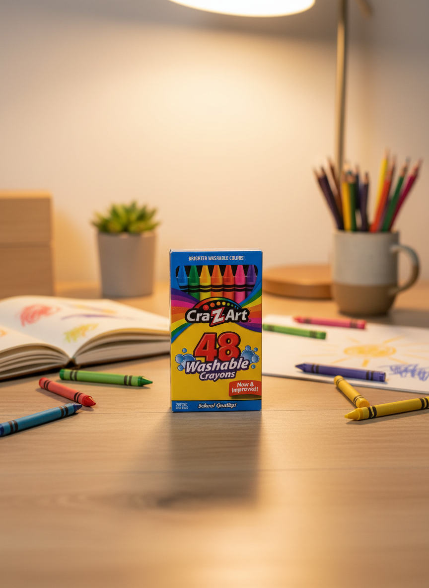 Brighter Washable Colors 48 Washable Crayons