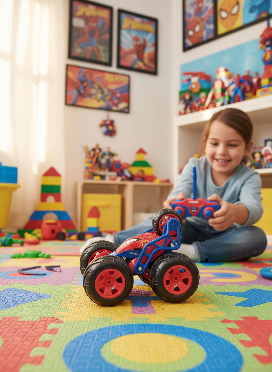 MKB Marvel Spiderman Five Wheel Stunt Car