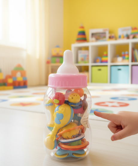 Baby Bottle Love’s Of Rattle Large