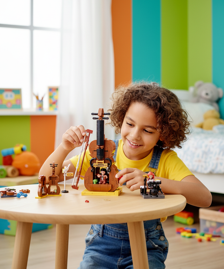 Inventor Violin Musical Instrument Shop 308Pcs Lego