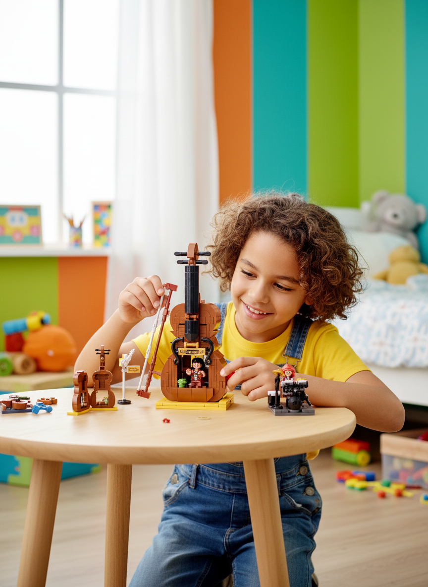 Inventor Violin Musical Instrument Shop 308Pcs Lego