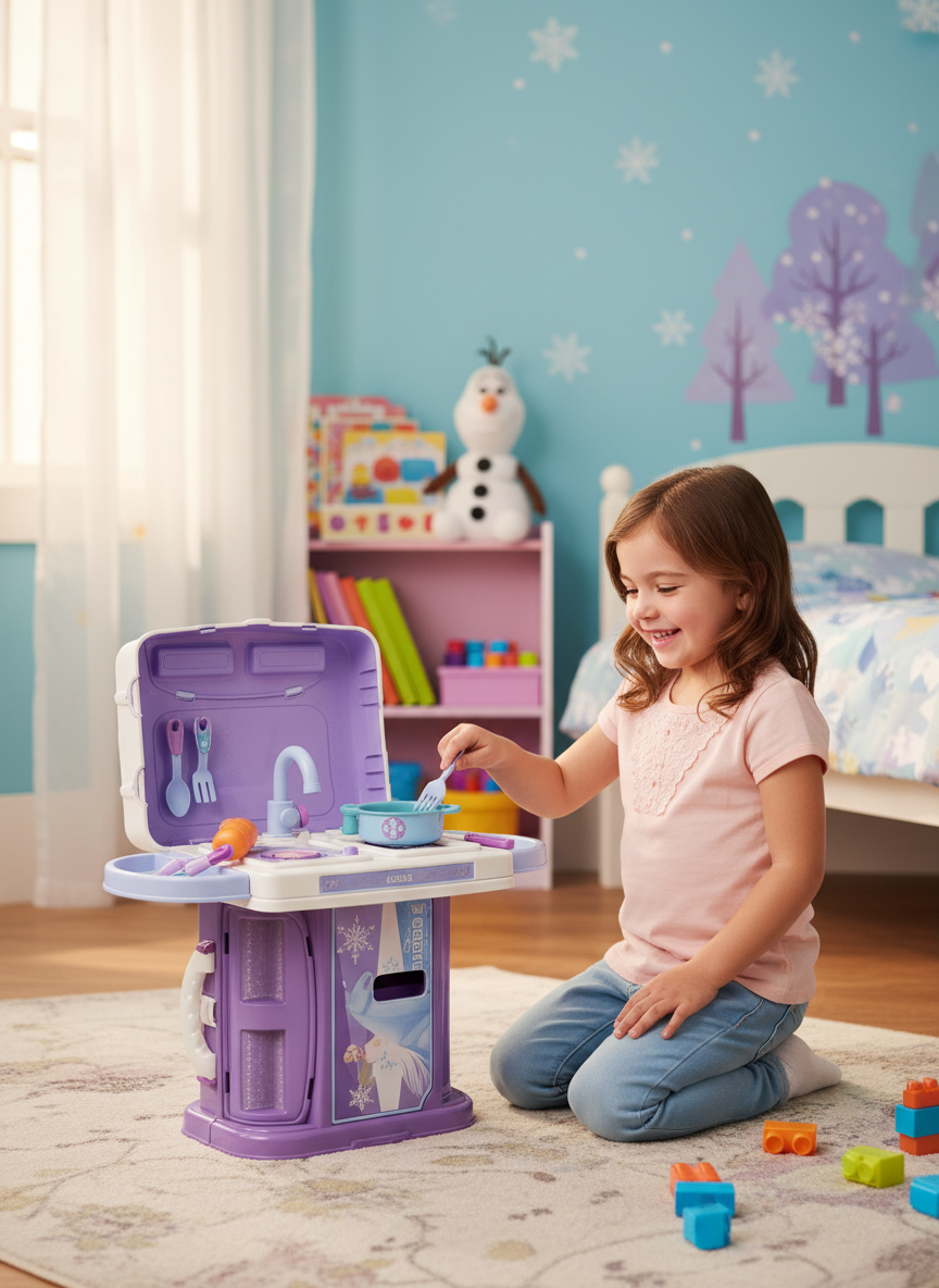 Frozen II 3 In 1 Suitcase Kitchen Play Set