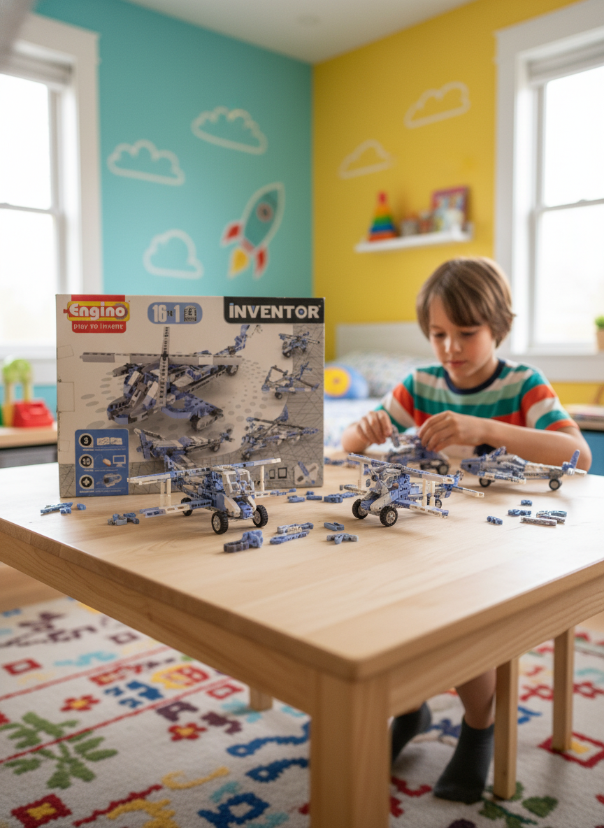 Inventor Engino Play To Invent 16-In-1 Aircrafts Models